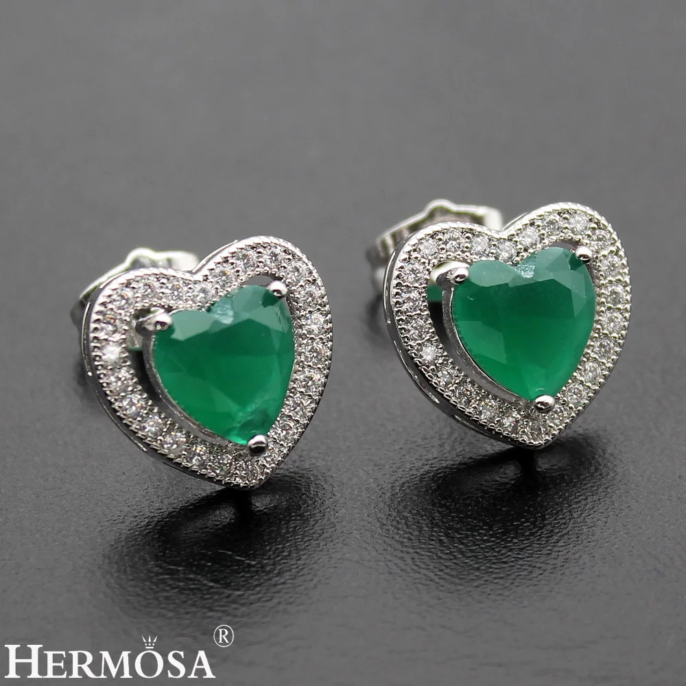 Фото Серьги женские из натурального изумруда, аметиста, кунцита №2
