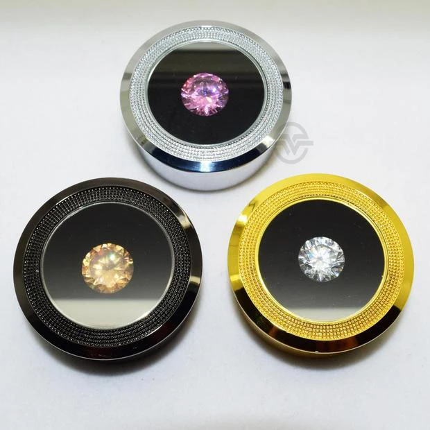 High Quality 5pcs/Lot Metal Wedding Diamond Box Gem Display Case Alloy