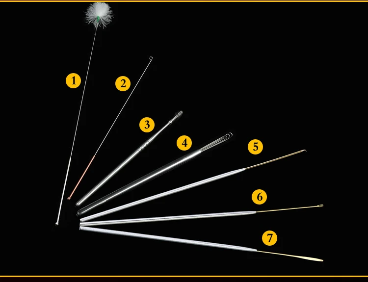 15 шт./компл. здоровья личного удаления ушной серы инструмент для ухода за ушами с фонариком Earpick сумка