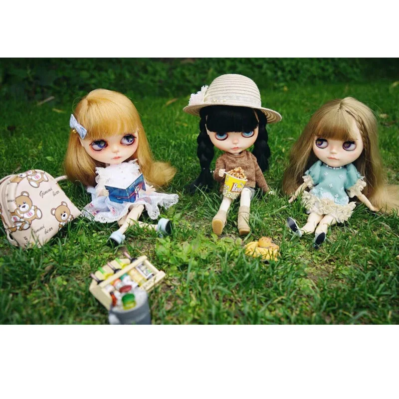 1 шт. рюкзак с милым медведем для 1/6 Blyth pulгуб аксессуары кукол BJD|Куклы| |