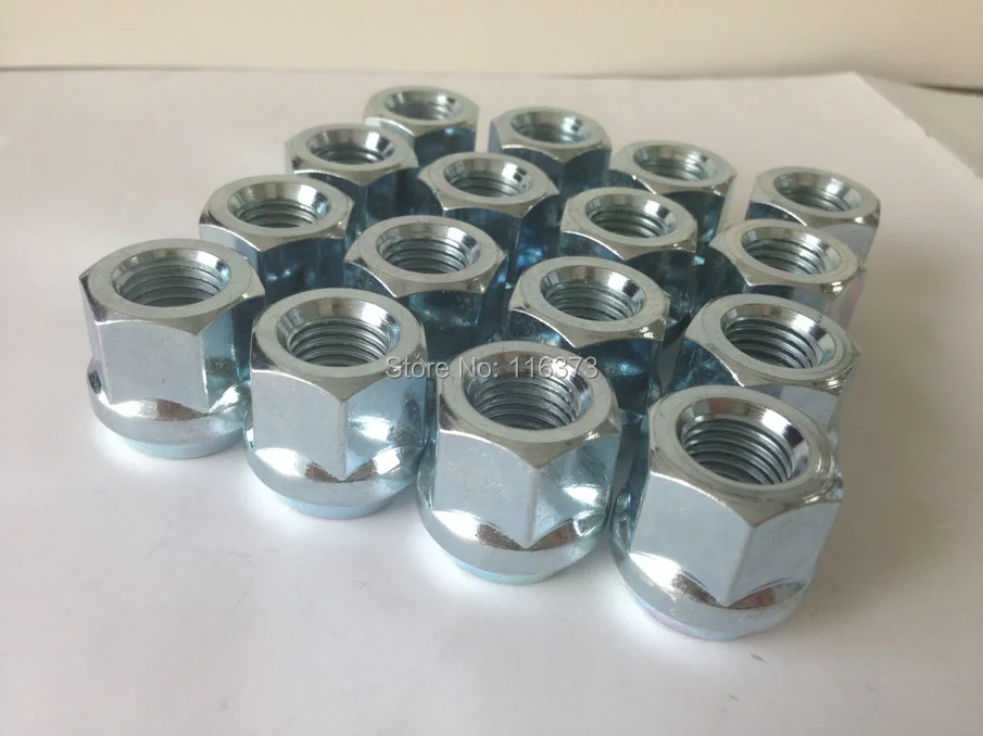 20pcs Open End Bulge Acorn Wheel Lug Nuts 12x1.5 Zinc Finish For