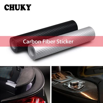 

CHUKY 30*127cm Car Styling Carbon Fiber Sticker For Volkswagen VW Golf 4 5 7 6 MK4 Honda Civic 2006-2011 Accord 2003 Accessories