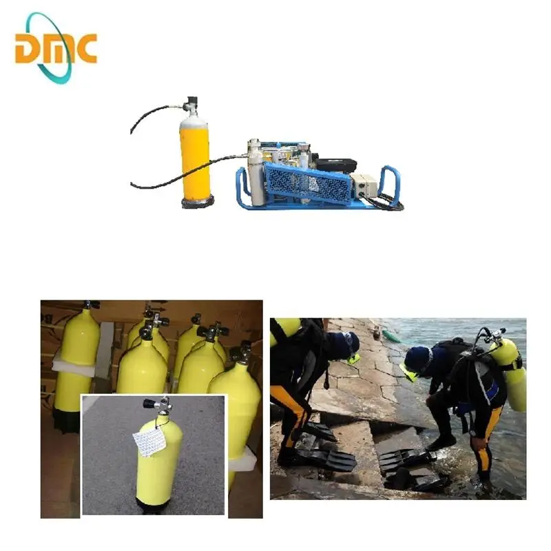 6L Scuba tank Yellow steel tank air cylinder Underwater Diving cylinder