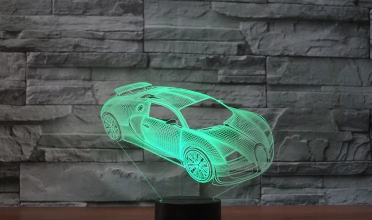 2019 новый автомобильный пульт дистанционного управления 3D свет красочный сенсорный светодиодный визуальный светильник атмосферная