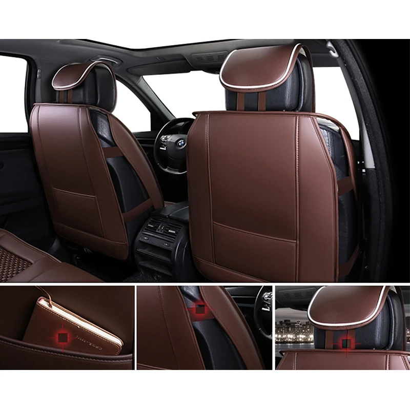 2018 новые чехлы для автомобильных сидений из искусственной кожи toyota volkswagen RAV4 skoda