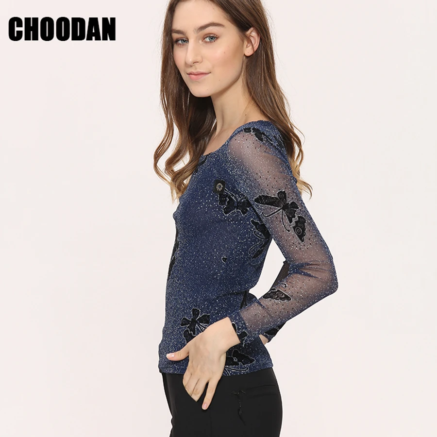 5831 mesh blouse women  (3)