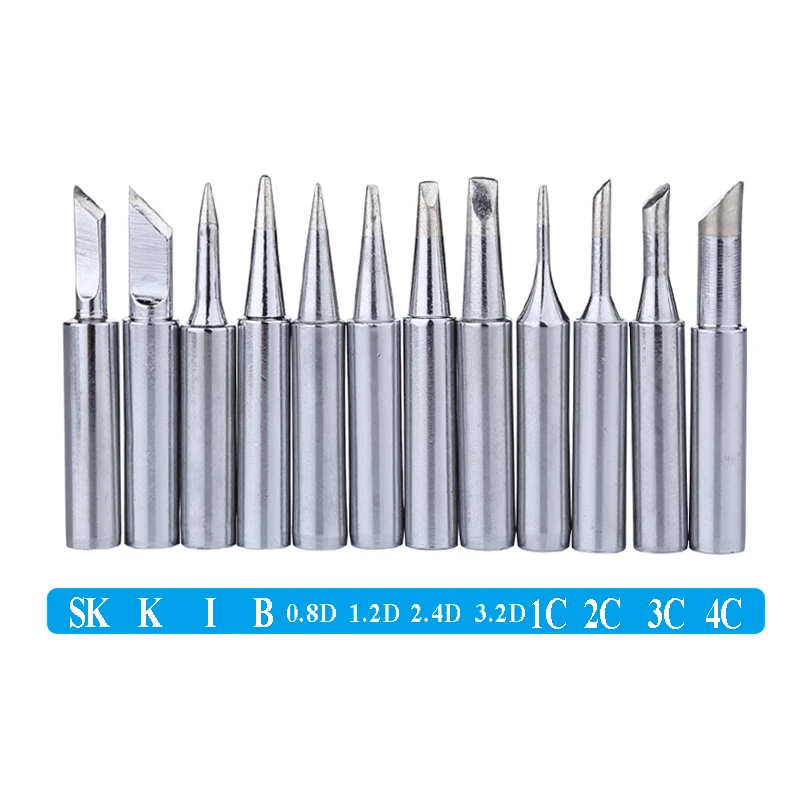 969 Lead-Free Soldering Solder Iron Tips 900M-T Set For 936 8586 852D 6/10pcs 969 Lead-Free Soldering Solder Iron Tips 900M-T Set For 936 8586 852D 6/10pcs
