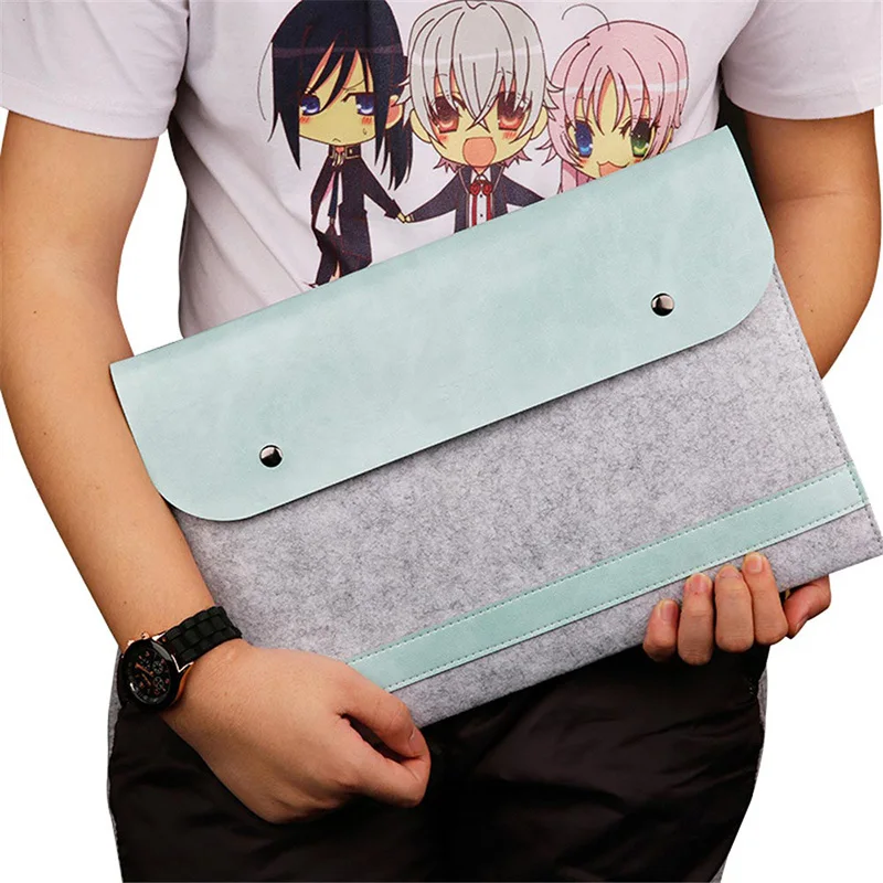 Wool Felt Sleeve Bag Case For Macbook Air Pro Retina 11 13 15 inch Laptop Carry Bag Pouch For Acer Dell Lenovo Notebook Cover (27)