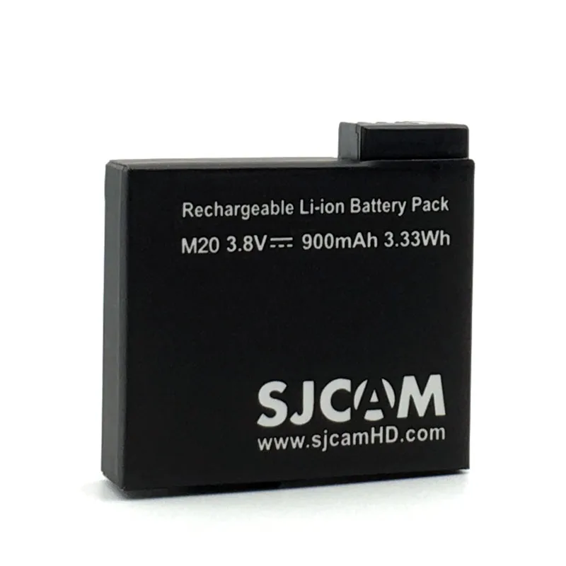 2 шт SJCAM M20 батареи литий-ионная аккумуляторная батарея 3,8 V 900mAh Спортивная экшн-камера DV батарея