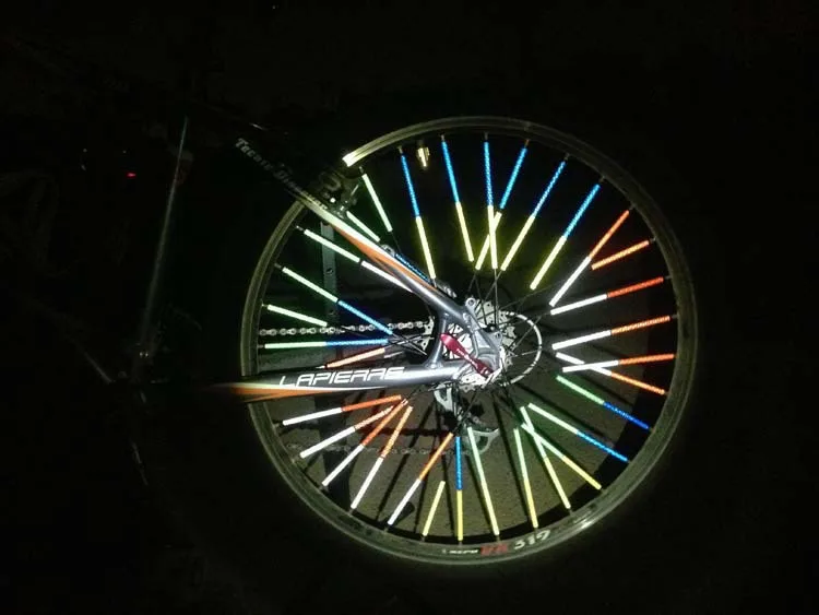 

12Pcs/set Bicycle Spokes Reflector Reflective Warning Strip Mtb Bike Light Wheel Rim Spoke Clip Tube Cycling Accessories