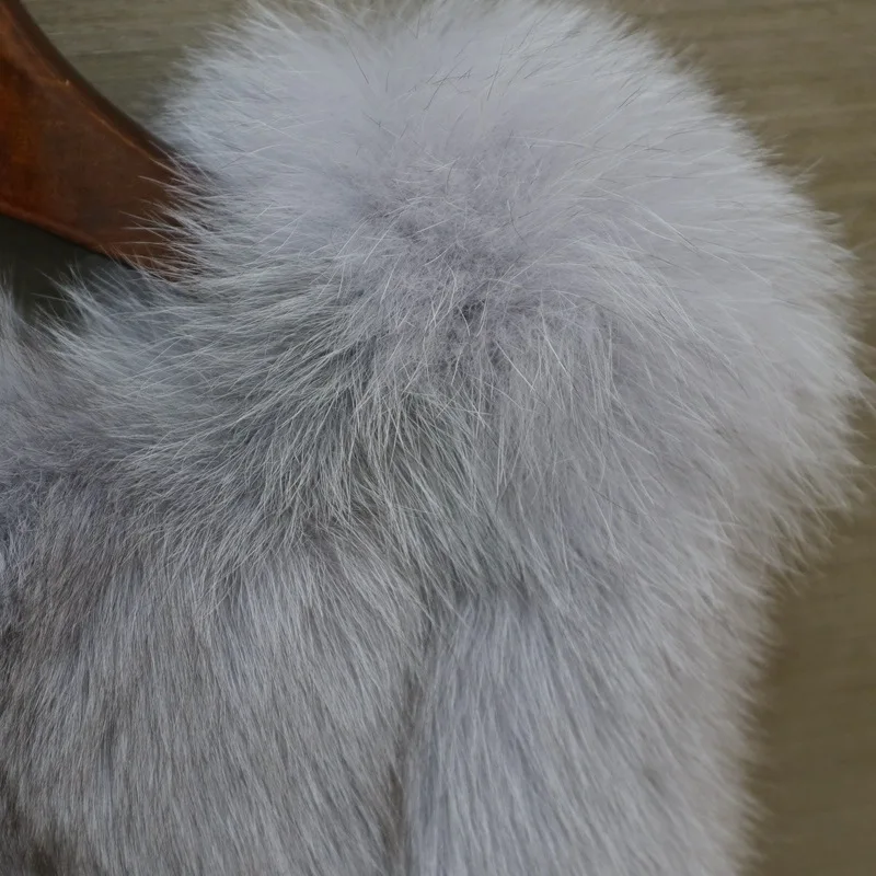 DUOUPA New Arrival Hot Sale Natural Real Fox Fur Vest Gilet for Women Girls Real Fur Coat Mink Coat Women's Vest Fox Fur Coat