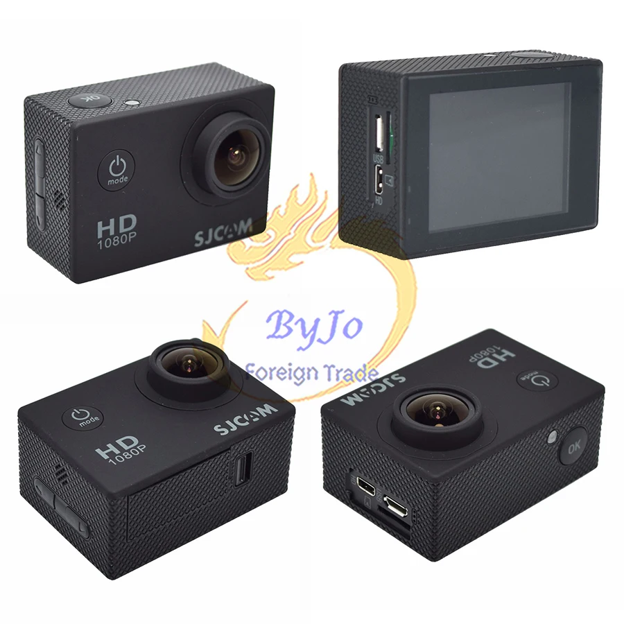 Оригинальная Экшн-камера SJCAM SJ4000 серии 1080P HD 2," SJ4000 и SJ4000 wifi, водонепроницаемая Спортивная камера