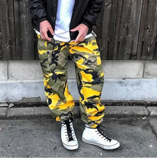 Plus Size Camouflage Cargo Pants