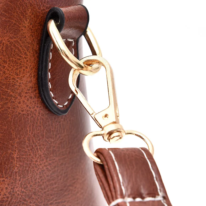 4 шт./компл. модные женские туфли композитный сумки коричневого цвета Сумки на плечо сумка через плечо, сумочка, кошелек, Для женщин конверт Повседневное сумка