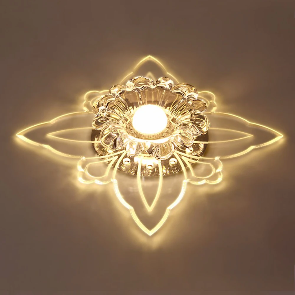 

LED Nordic Stainless Steel Crystal Acryl LED Lamp.LED Light.Ceiling Lights.LED Ceiling Light.Ceiling Lamp For Foyer Corridor