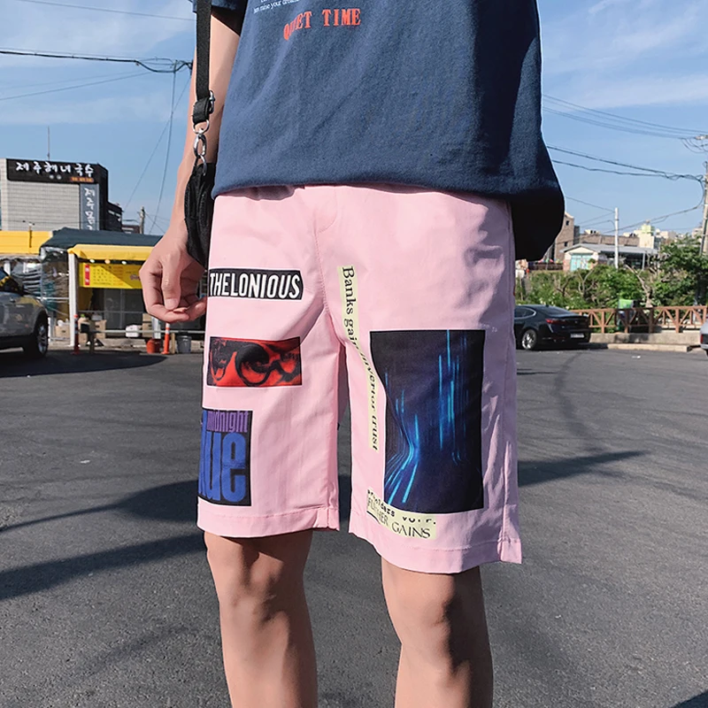 Новые летние хип-хоп шорты мужские модные пляжные шорты мужские шорты s короткие Бермуды пляжные шорты