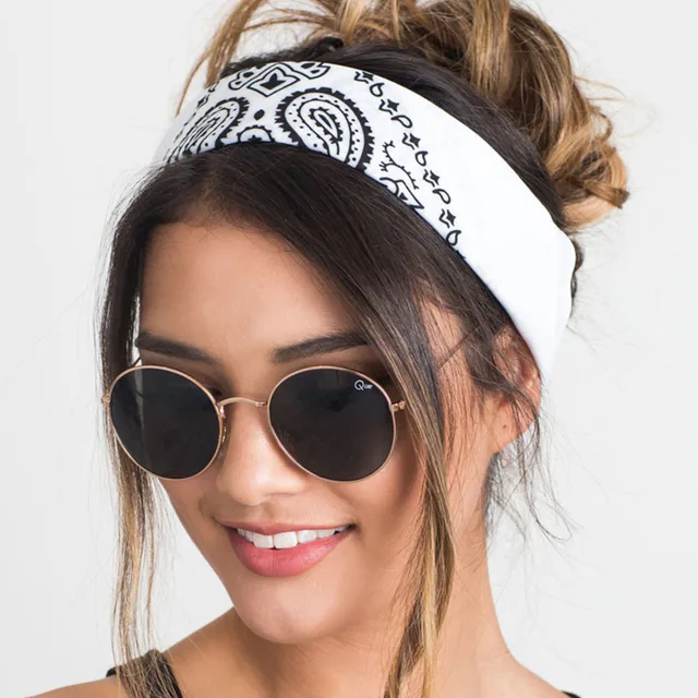 New 2018 Korea Style Hair Accessories Women Linen Bandana Scarf Square