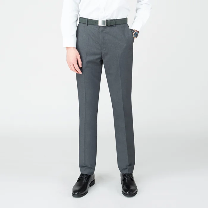Модные новые высококачественные мужские брюки прямые весенние и летние длинные мужские классические деловые повседневные длинные брюки средней длины