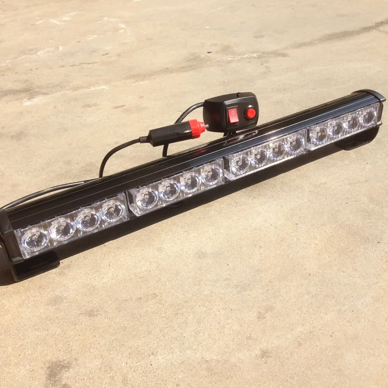 12v 16W 18 inch Led hazard light bar Police truck car Emergency Warning