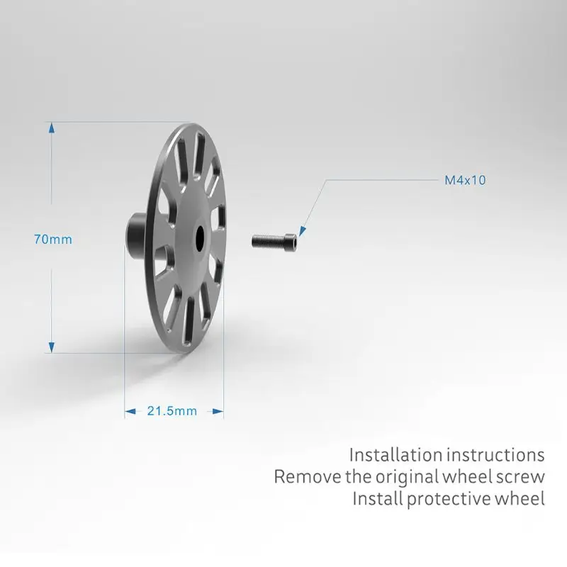 1 пара алюминиевого сплава защитное колесо протектор для DJI RoboMaster S1 Запчасти Аксессуары