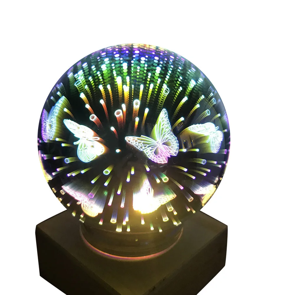 2018 Новая высококачественная usb зарядка СВЕТОДИОДНЫЙ Красочный 3D волшебная лампа-бабочка дом вечерние декор Освещение Прямая доставка