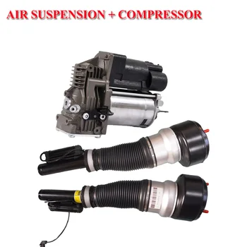 

1 Set 3 Pieces Front Airmatic Air Suspension Shocks Strut For Mercedes W221 S-CLASS And Air Compressor Pump