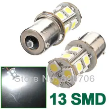10 шт. 1156 BA15S P21W 7506 7527 13 светодиодный 5050 SMD Габаритные задние фонари сигнала обратного Тормозная лампа белого красного и желтого цвета