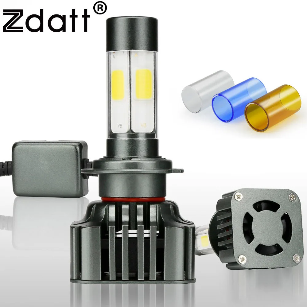 Zdatt Super Bright COB H7 Led Bulb font b Lamp b font Headlights Car Led Light