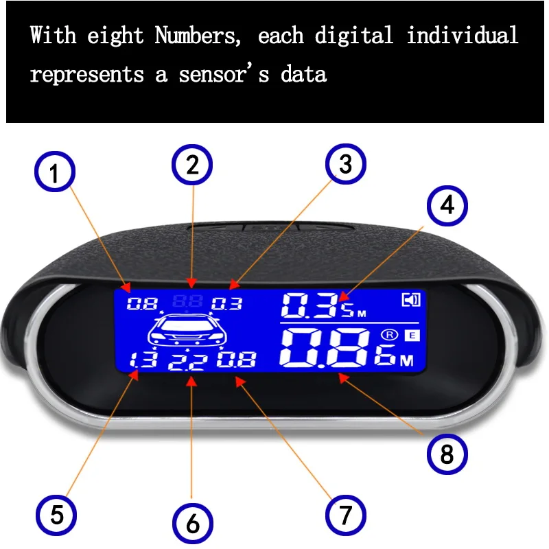 Parking Sensor 4 Kit de sensor de estacionamento Carro Automóvel Reverter  Backup Radar Eletrônico Traseiro Detector Automático Apoio