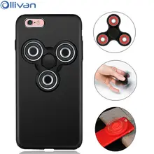 OLLIVAN Finger Hand Fidget Spinner Smart Magic Phone Case For iPhone 7 6S 6 Plus Hard PC Matte Ultra-thin Full Case Cover