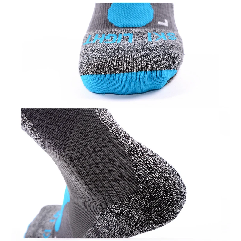 MKSK высококачественные профессиональные мужские мерсеризованная мериносовая шерсть Лыжные носки уличные утолщенные махровые теплые гольфы