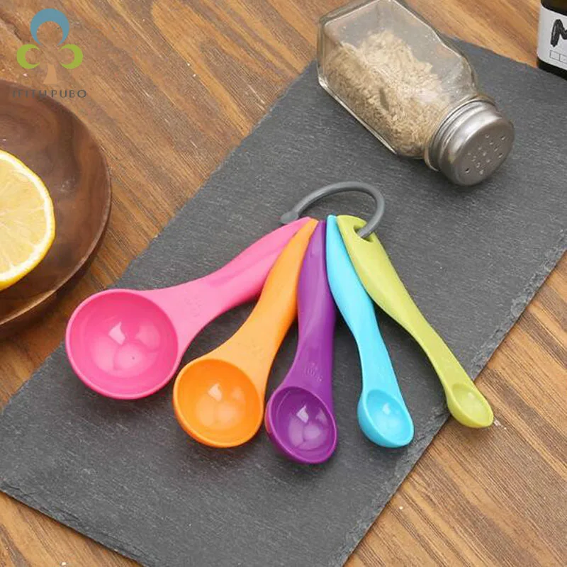 

2018 New 5 sets Baking tools have a scale color spoon quality food grade kitchen use tools kitchen tools LYQ