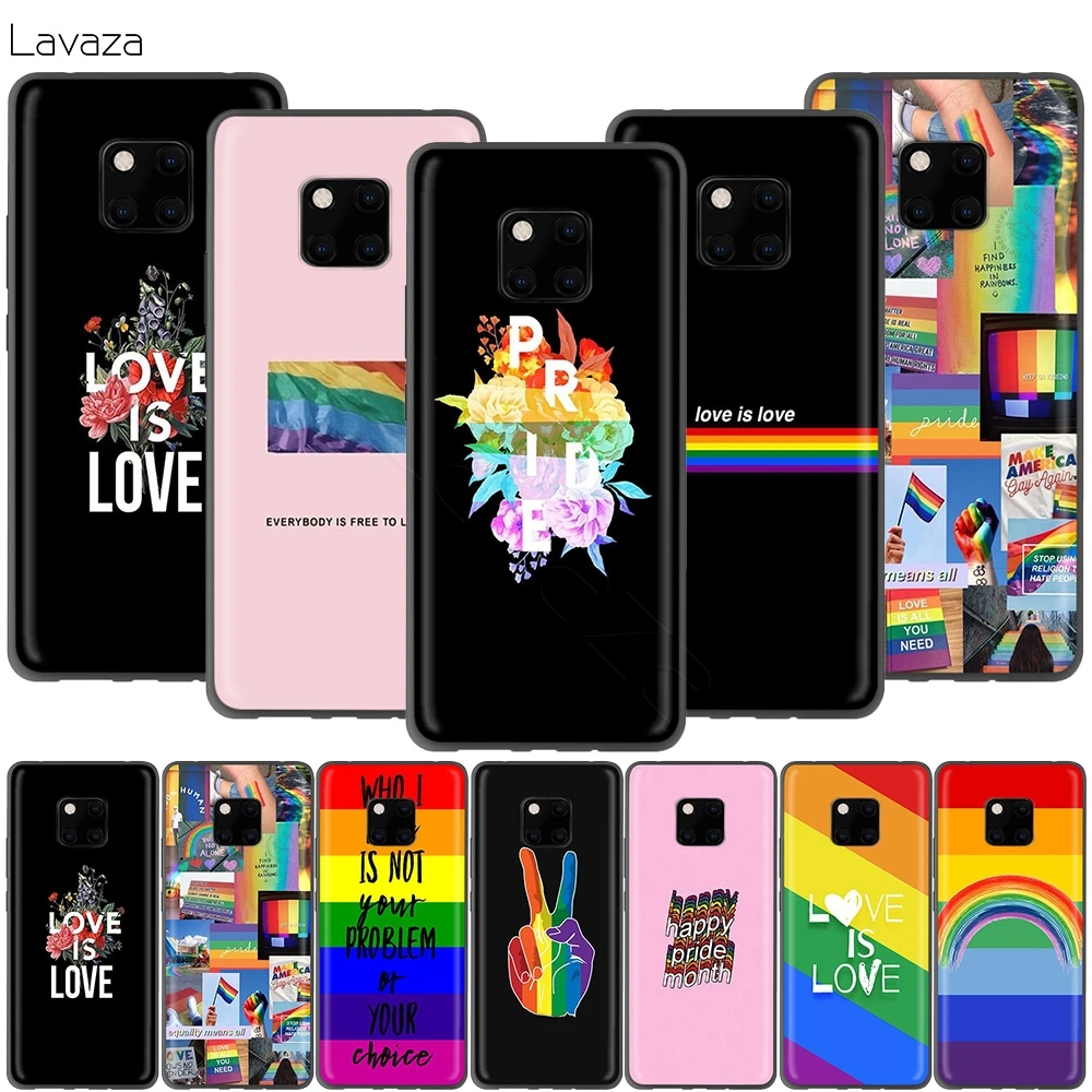 

Lavaza Gay Lesbian LGBT Rainbow Pride Case for Huawei Honor 10 9 8 8x 8c 7x 7c 7a Note Nova 3 3i Lite Y9 Y7 Y6