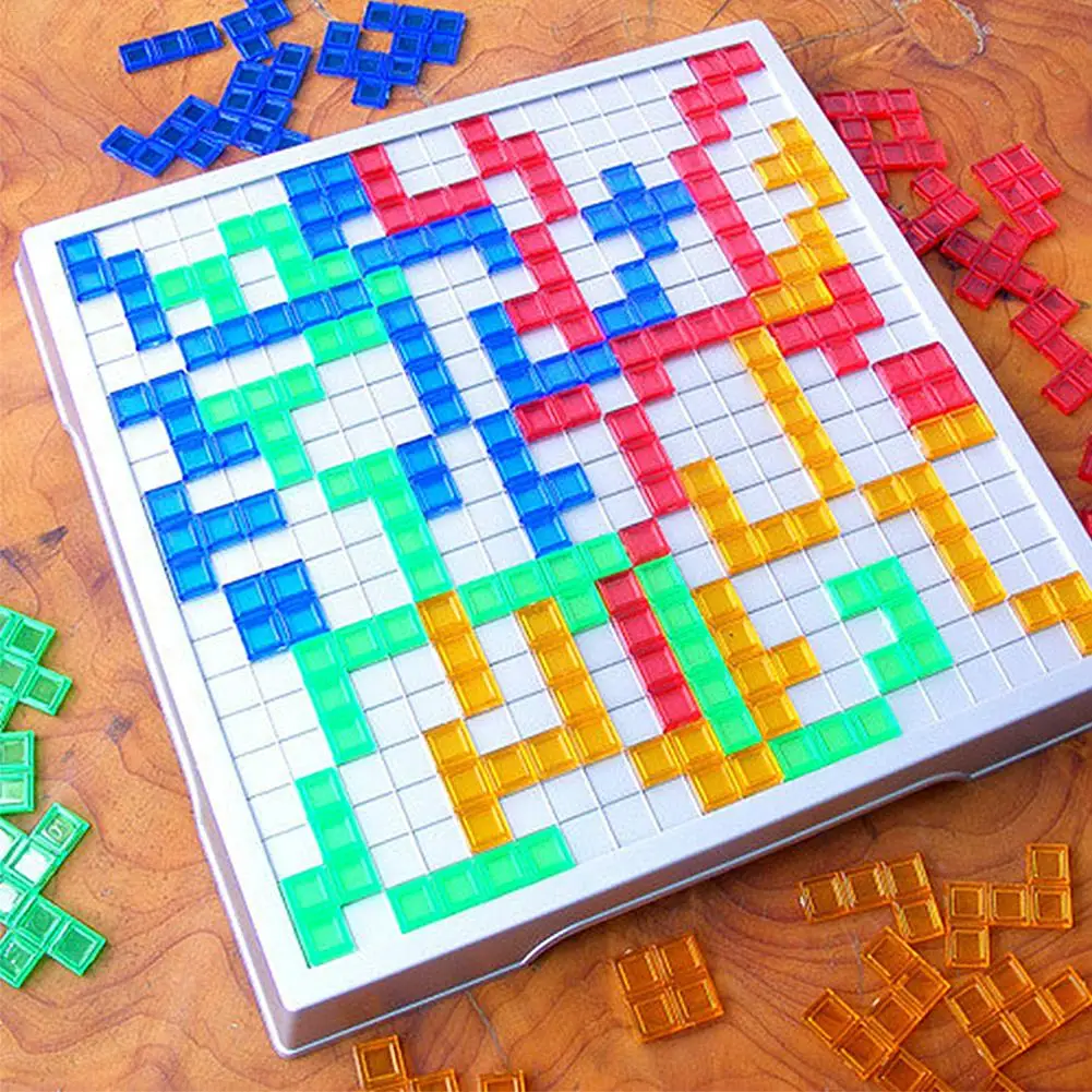 Настольная игра Blokus, развивающие игрушки, 484 квадратов, легко играть для детей, русская коробка серии, игры в помещении