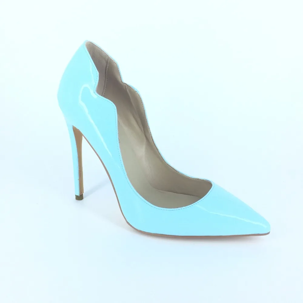 

Light Blue Women Pumps Pointed Toe Slip-On Designer Shoes Women Luxury 2016 Multi-Color Customized Women Shoes Pumps