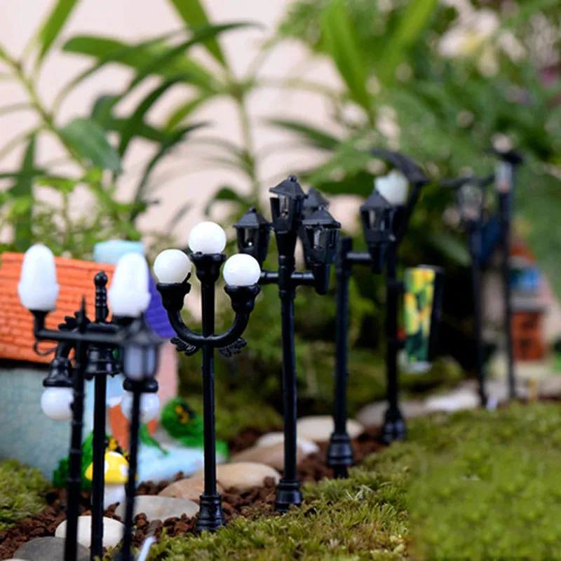 Hot Sale Mini Street Light Lamp Antique Imitation Fairy Garden Home