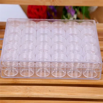 

30Pcs Wholesale Empty Cosmetic Container Plastic Jar Pot Eyeshadow Makeup Travel Face Cream Lotion Refillable Bottle Box