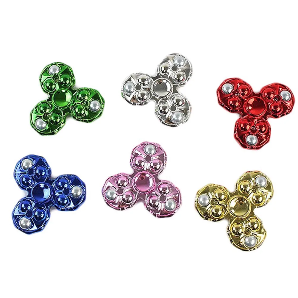 

Plating Hand Finger Spinner Fidget Color Random 3d Figit 360 Spin Pocket EDC For Autism And ADHD Funny Anti Stress