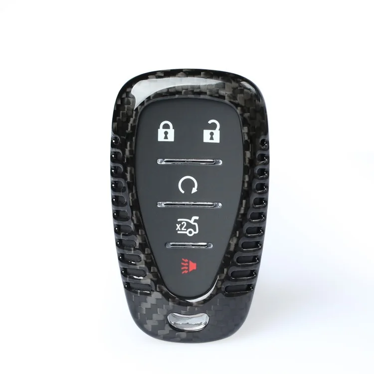 

Carbon Fiber Car Remote Key Case Fob Shell Cover for Chevrolet Camaro Cruze Volt Spark Bolt Malibu Trax Sonic 2016 2017 2018