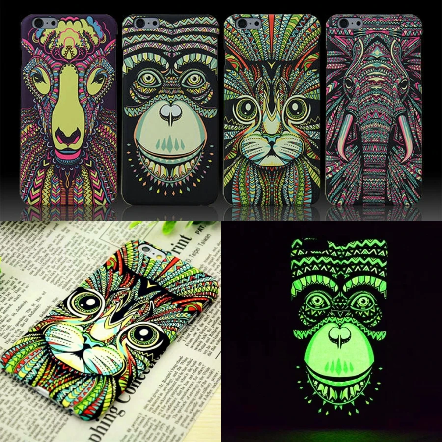 Жесткий чехол для телефона с рисунком льва волка совы iPhone X 8 7 6 6s Plus 5|case for iphone|phone