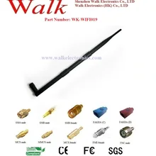 WiFi антенна/2,4 ГГц антенна/Zigbee антенна: WiFi резиновая антенна с высоким коэффициентом усиления, RP-SMA прямой, 9.0dBi