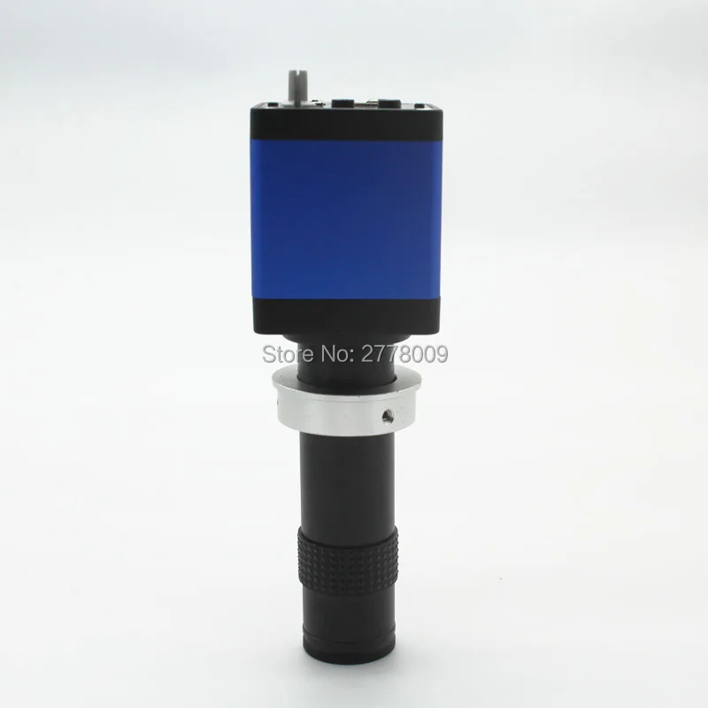 

Free Shipping Full HD 1080P Industrial Microscope Camera HDMI USB Outputs+5X-100X Large Field of View High Working Distance Lens