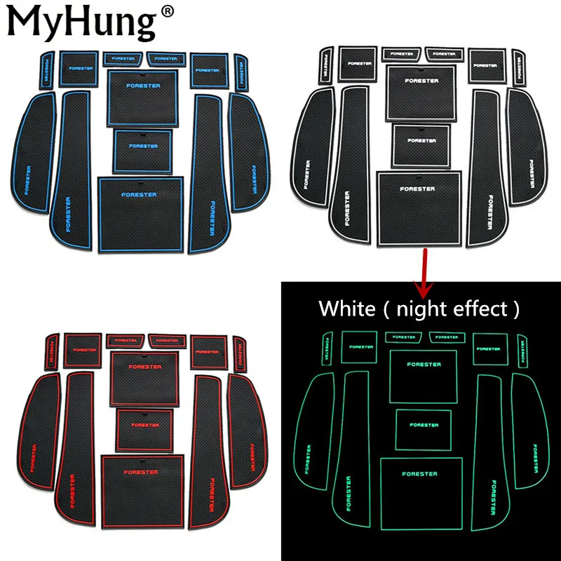 

Latex Anti-Slip Non-Slip Mat For SUBARU Forester 2009 To 2012 for Phone Slip Mat Hot Sale Door Pad Cup Mat Car Accessories