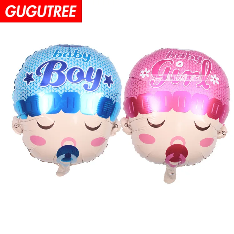 

GUGUTREE PARTY 48*58cm blue pink boys girls baby foil ballon wedding event christmas halloween festival birthday party HY-162
