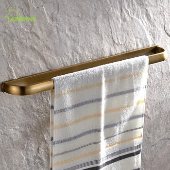 

Antique Solid Brass Single Towel Bar 57cm Brushed Bronze Towel Rack Towel Holder Wall Mounted Bathroom Accessories T01