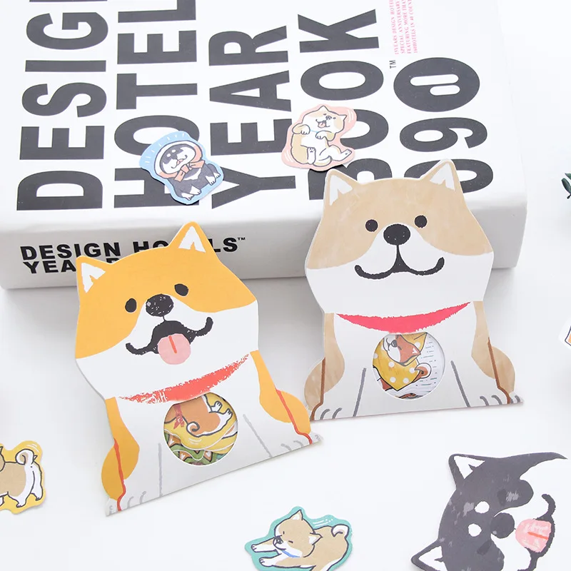 

30Pcs/lot Cute Shiba Inu Akita Husky Label Stickers Scrapbooking DIY Diary Album Stick Label Decorative Stationery Stickers Gift