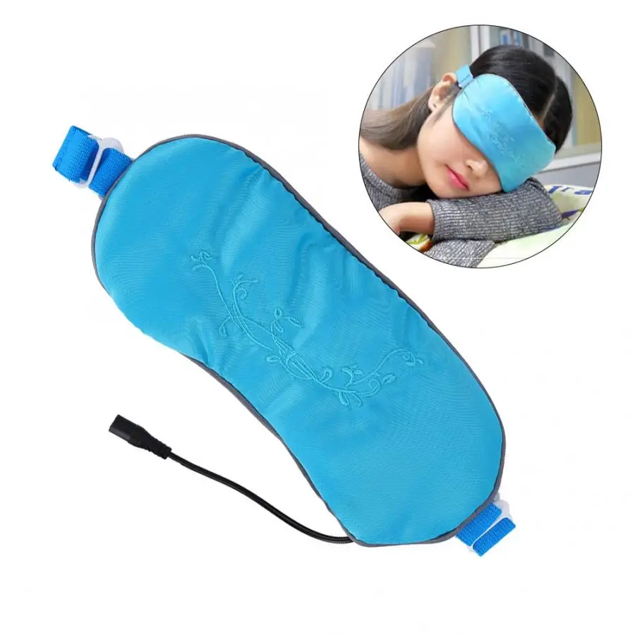 

USB Heating Steam Eye Mask Sleep Mask For Tired Eyes Relaxing Hot Compress Eyeshade Cover Sleep Blindfold Eyepatch Eye Care Tool