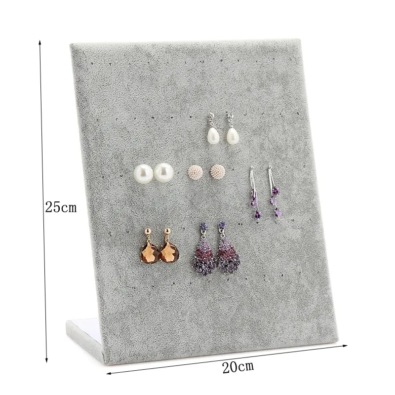 Jewelry Frame Red Black Velvet Earrings Holder Earring Display Stand Jewelry Frame Red Black Velvet Earrings Holder Earring Display Stand Shelf Show Case Organizer Tray In Packaging From