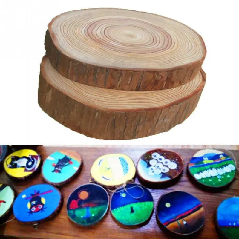 30pcs Plain Wood Wooden Embellishment Blank Heart Wood Slices Discs Natural Wood Color Birch Tree DIY Crafts Easter Decor #13