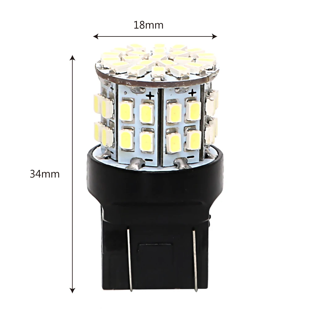 FORAUTO 1 Pair W21/5W 50SMD Car LED Brake Light T20 7443 Backup Reserve Lights Stop Rear Bulb Auto Turn Signal Lamp FORAUTO 1 Pair W21/5W 50SMD Car LED Brake Light T20 7443 Backup Reserve Lights Stop Rear Bulb Auto Turn Signal Lamp